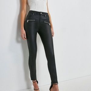 NWOT Harper coated high rise skinny pants/leggings